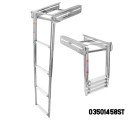 S.S Bracket Telescopic Ladder With Stopper, Mirror Polished